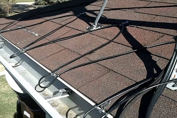 Roof Heating Cable Install
